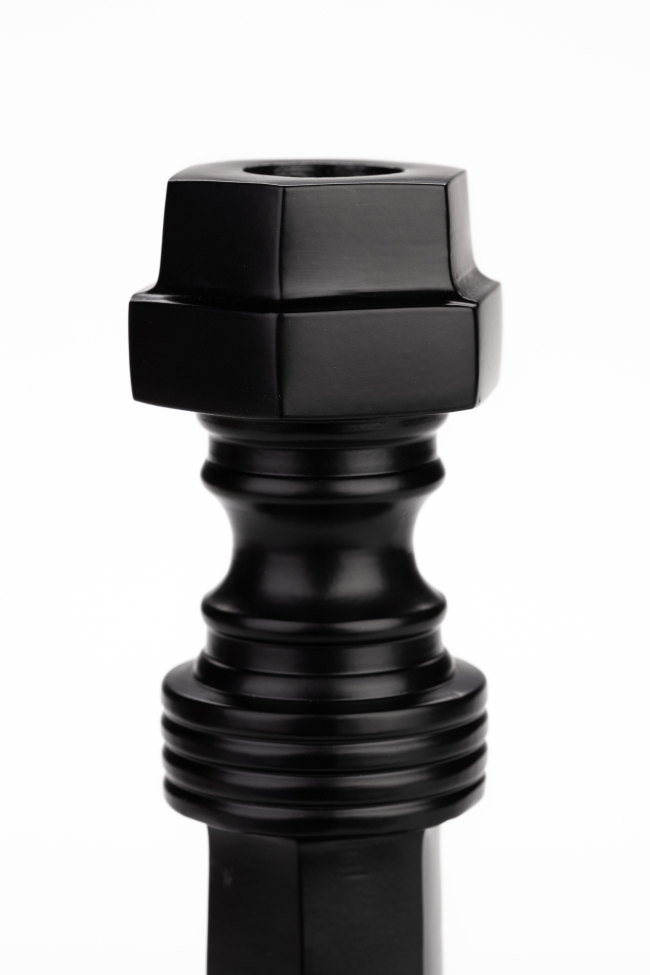 Świecznik 'Totem' - Czarny