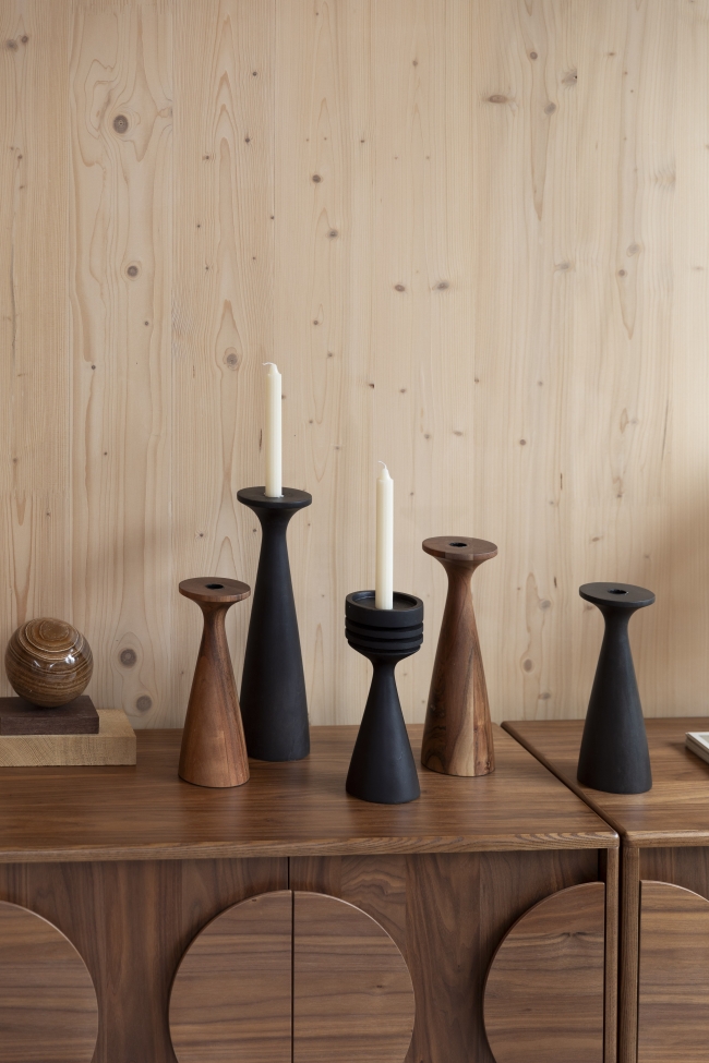 Świecznik 'Hoover' - Brązowy