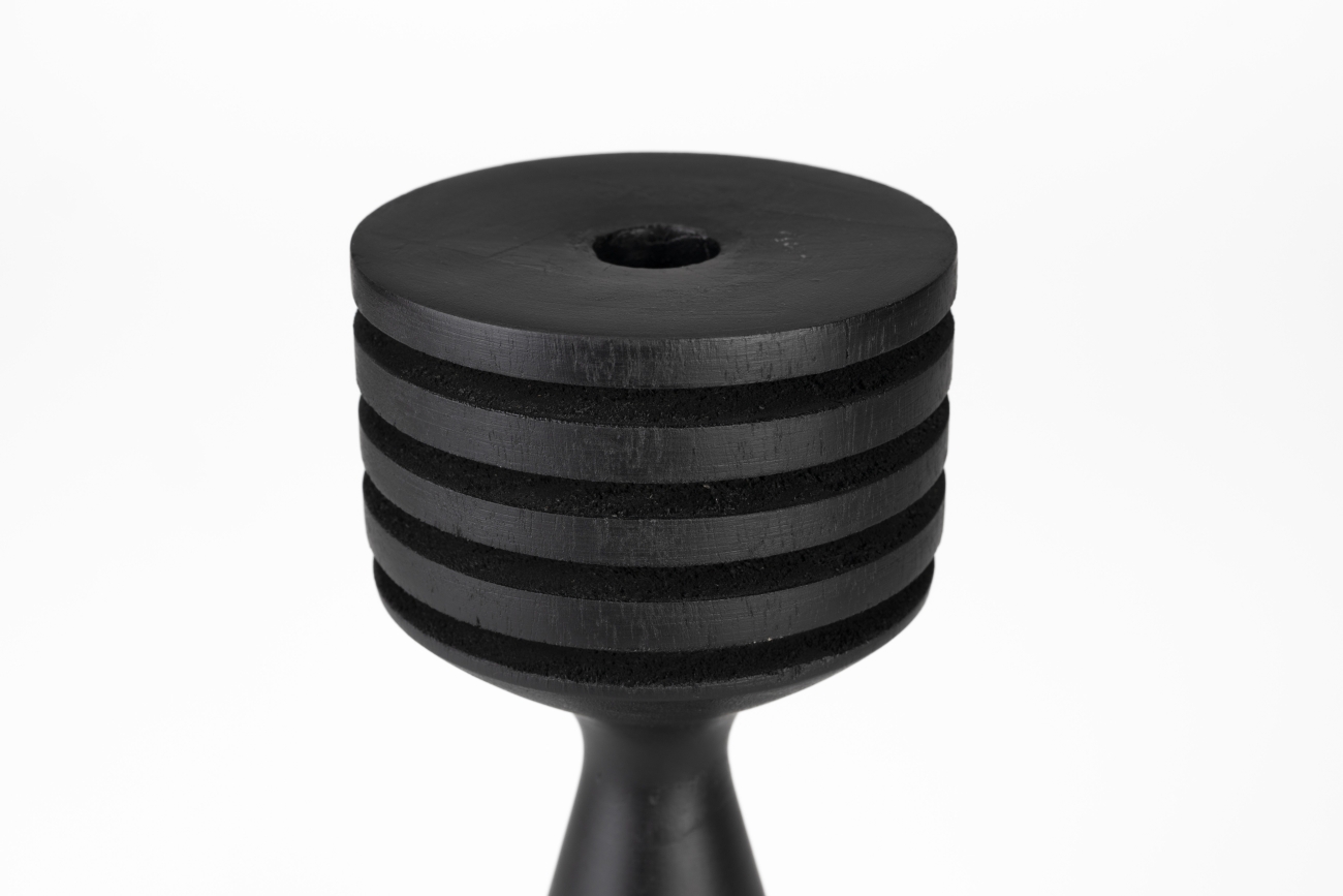 Świecznik 'Hoover' - Czarny