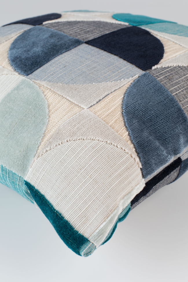 Poszewka na poduszkę 'Club' - Niebieski