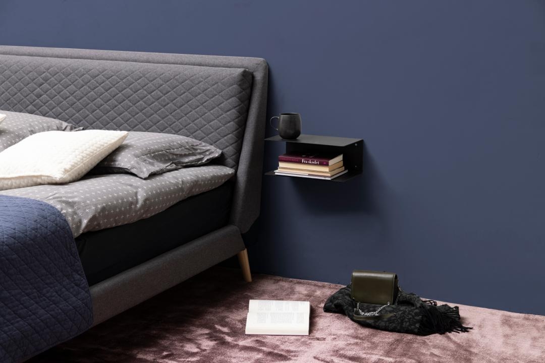 Zestaw 2 półek ściennych 'Joliet' - Czarny