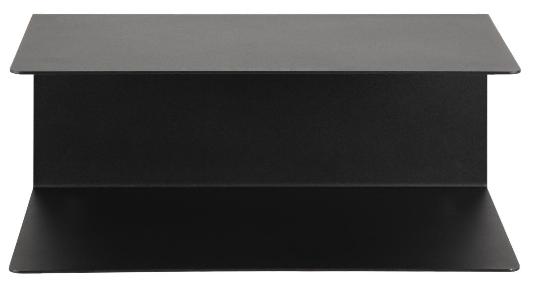 Zestaw 2 półek ściennych 'Joliet' - Czarny