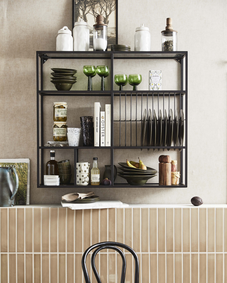 Półka 'Rur' - Czarna