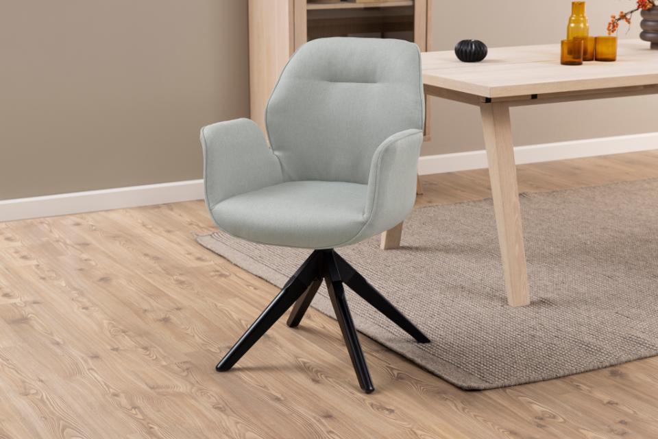 Krzesło 'Bjuv' - Szary/Czarny