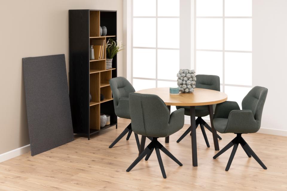 Krzesło 'Bjuv' - Ciemnoszary/Czarny