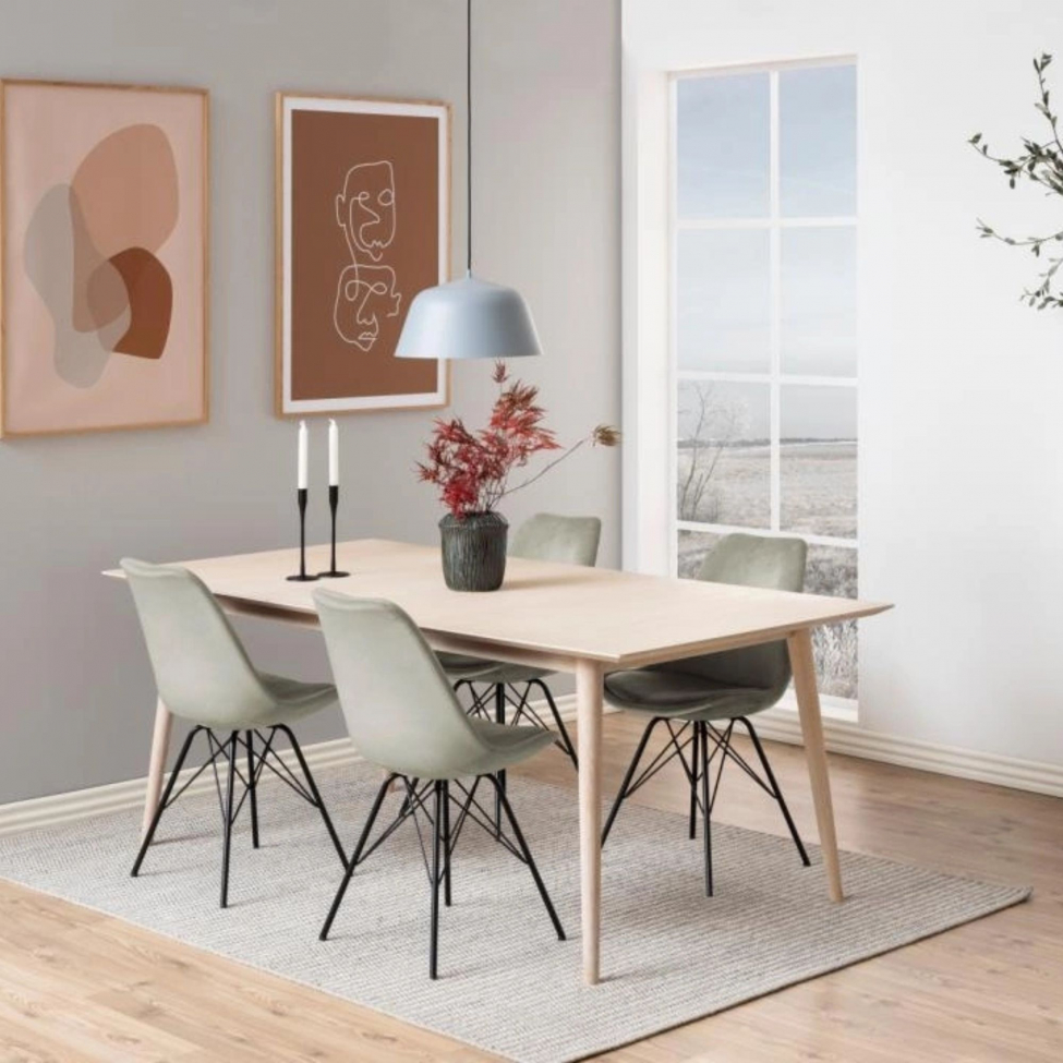 Krzesło 'Eris' - Biały/Czarny