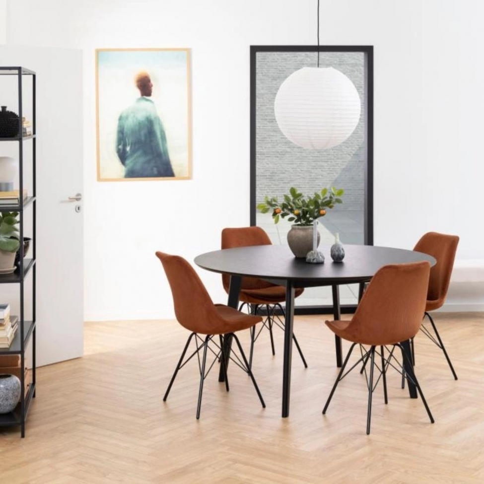 Krzesło 'Eris' - Brązowy/Czarny