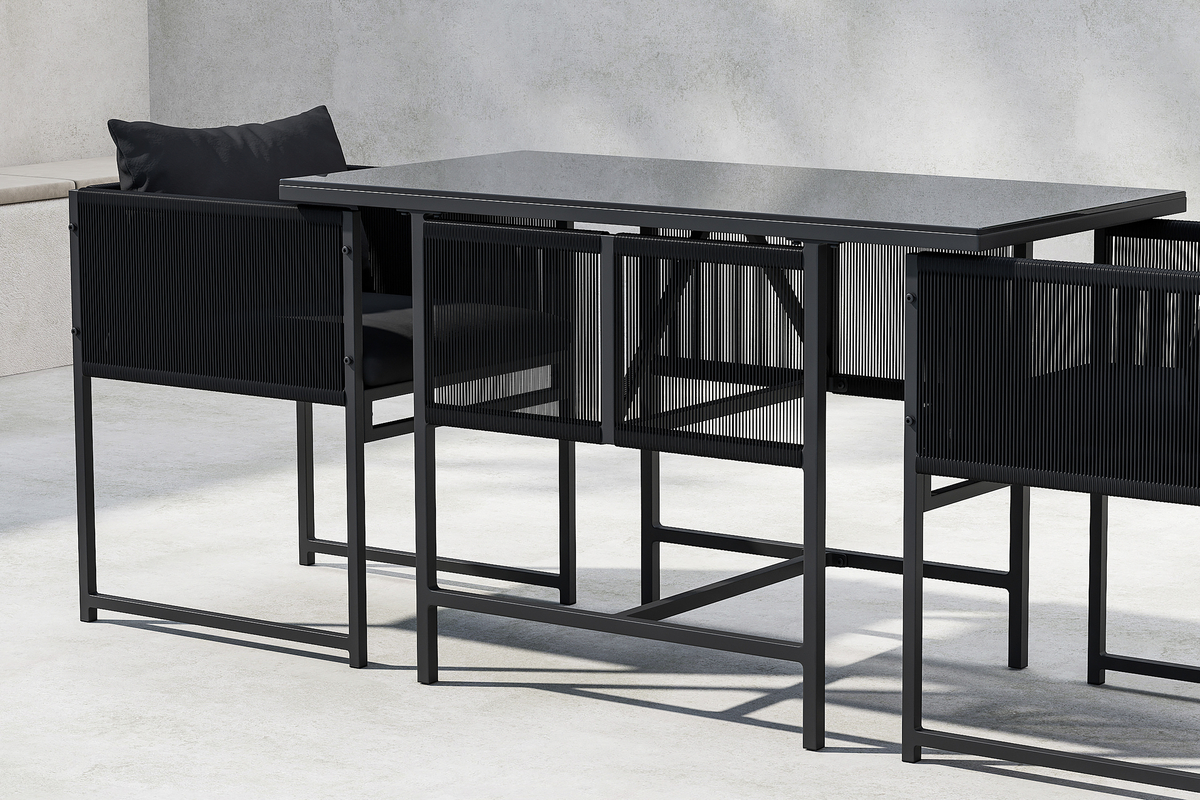 Zestaw obiadowy 'Cala' - Czarny