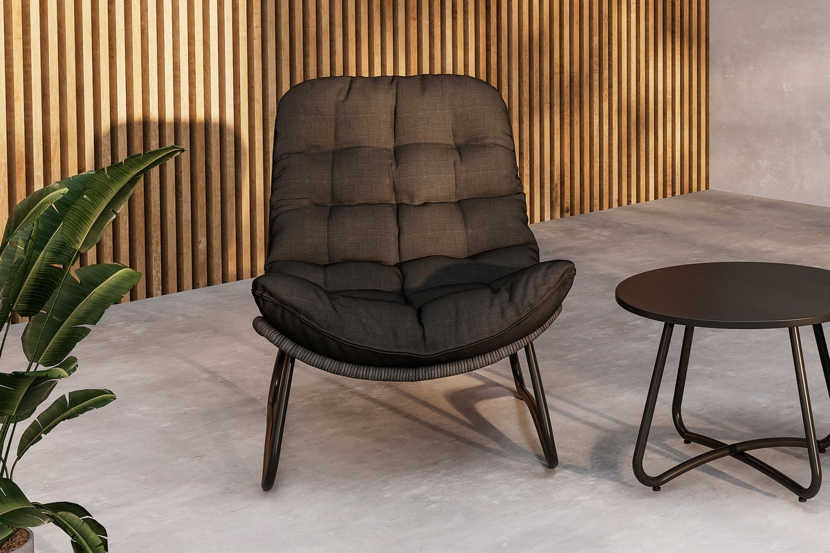 Zestaw wypoczynkowy 'Siro' - Czarny