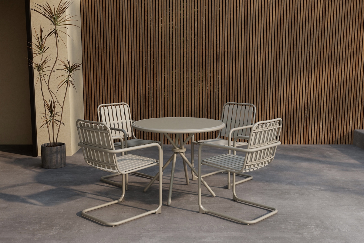 Zestaw obiadowy 'Chios' – beżowy