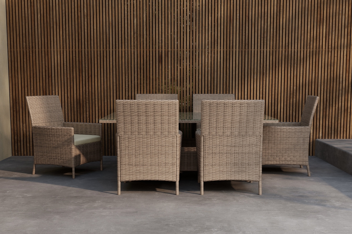 Zestaw obiadowy 'Lefkas' – brązowy