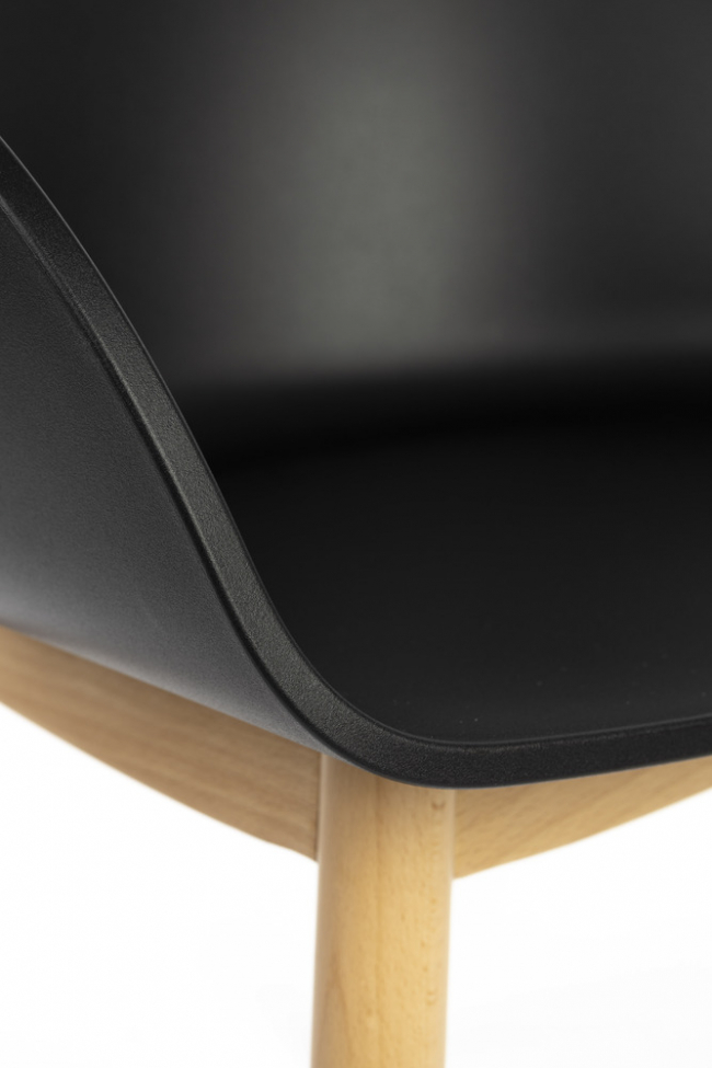 Fotel 'Void' - Naturalny/Czarny