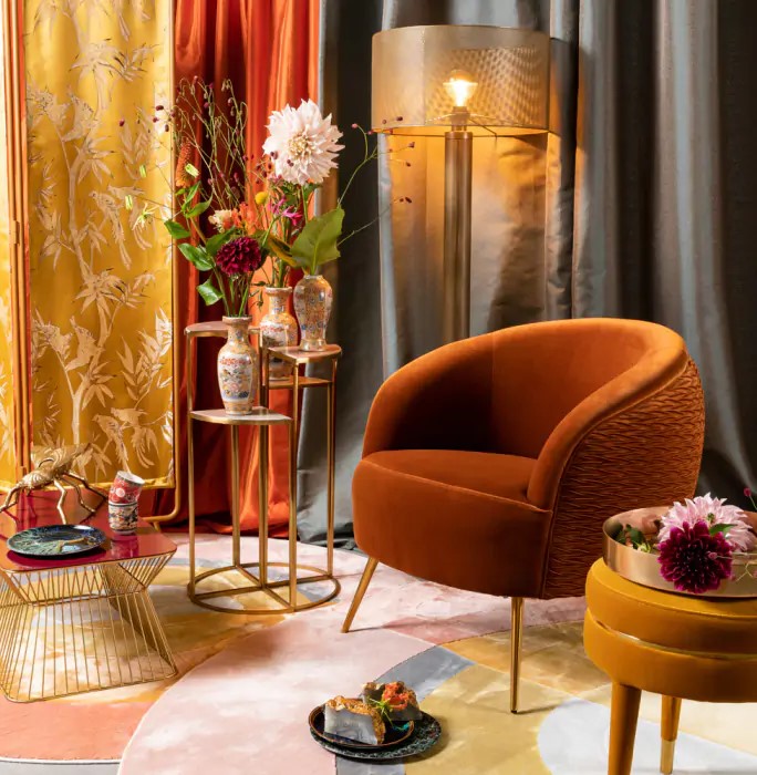 Fotel 'So curvy' - Pomarańczowy