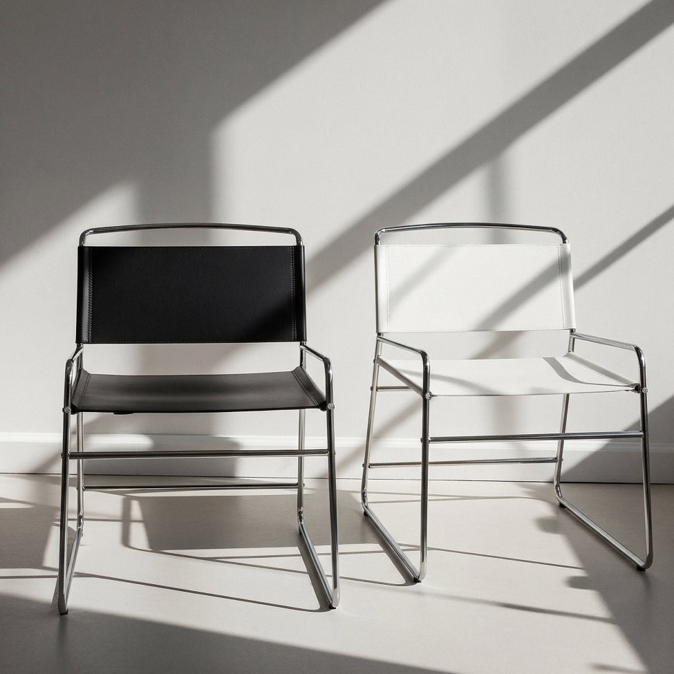 Krzesło 'Lucca' - Czarny