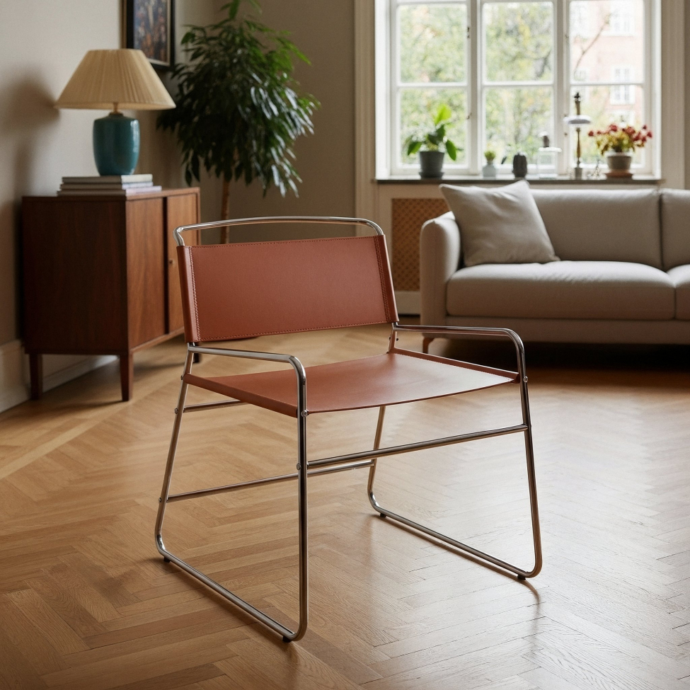 Krzesło 'Lucca' - Brązowy