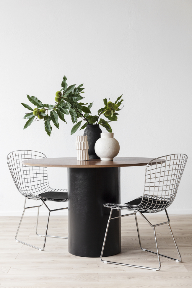 Krzesło 'Bertoia' - Srebrny/Szary