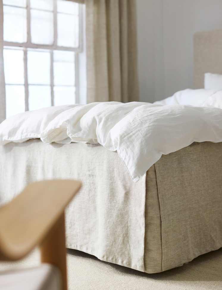 Pokrowiec na łóżko 'Miramar' 160x220x52 - Naturalny