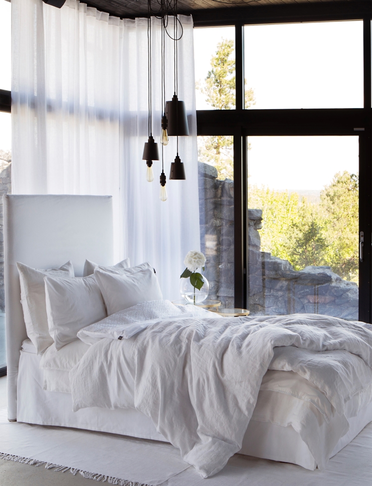 Pościel 'Sunrise' 220x220 - Biały