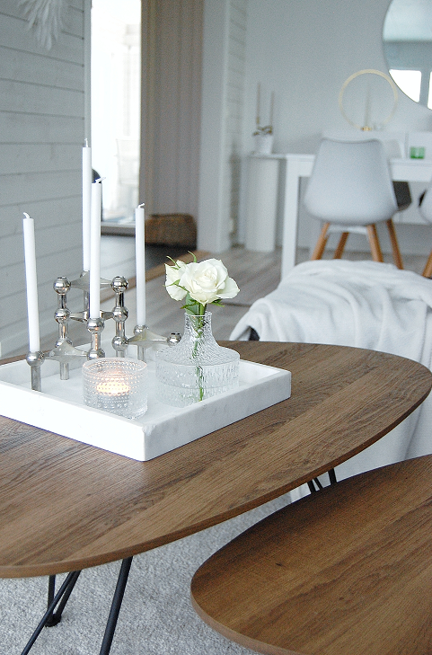 Stolik kawowy 'Twin' 2 części - Naturalny