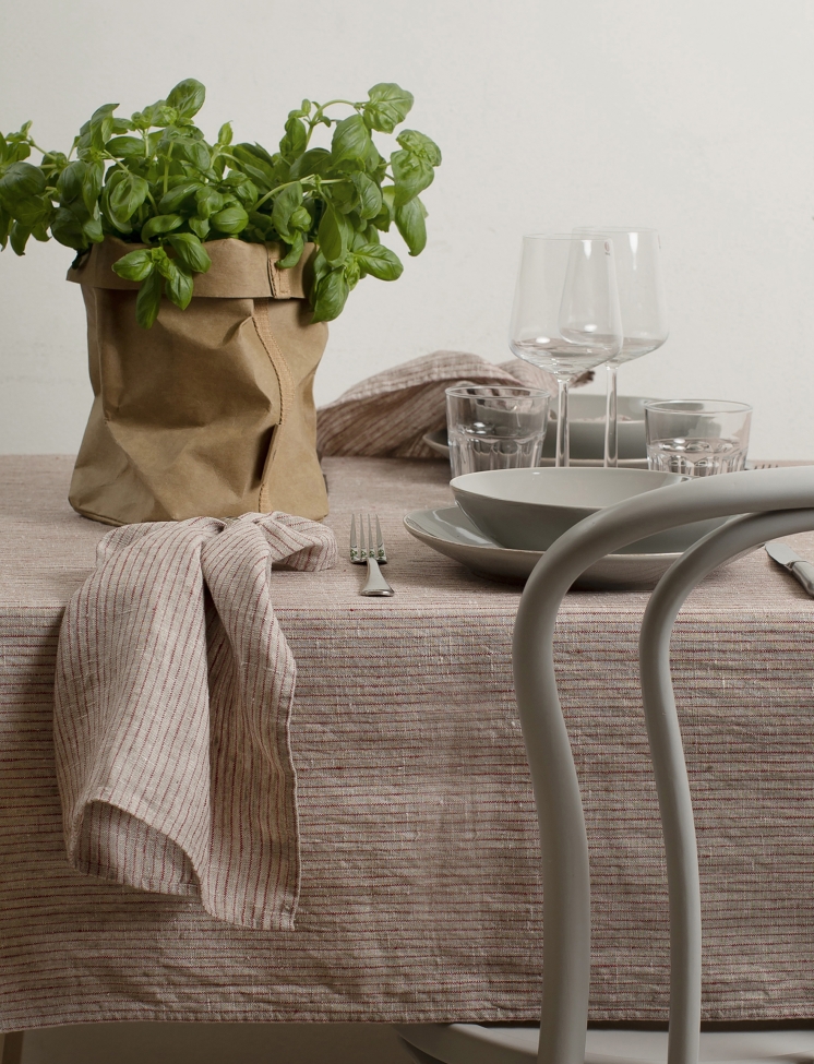 Serwetka 'Linus' 45x45 - Czerwony/Czarny