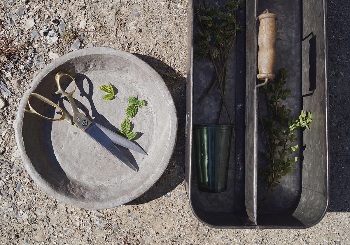 Pudełko żelazne 'Agustin' - Szare