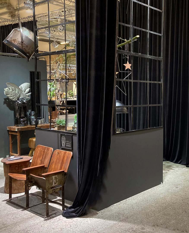 Vintage ławka kinowa 'Bollywood' - Brązowy