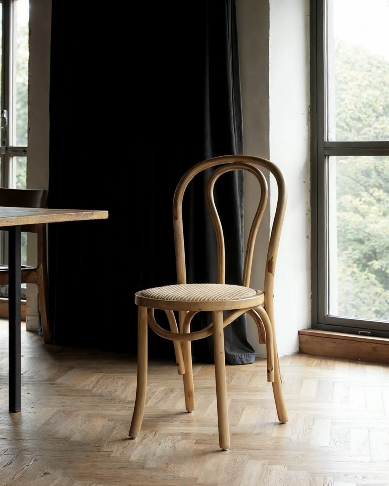 Krzesło 'Bistro' - Wicker/Naturalna