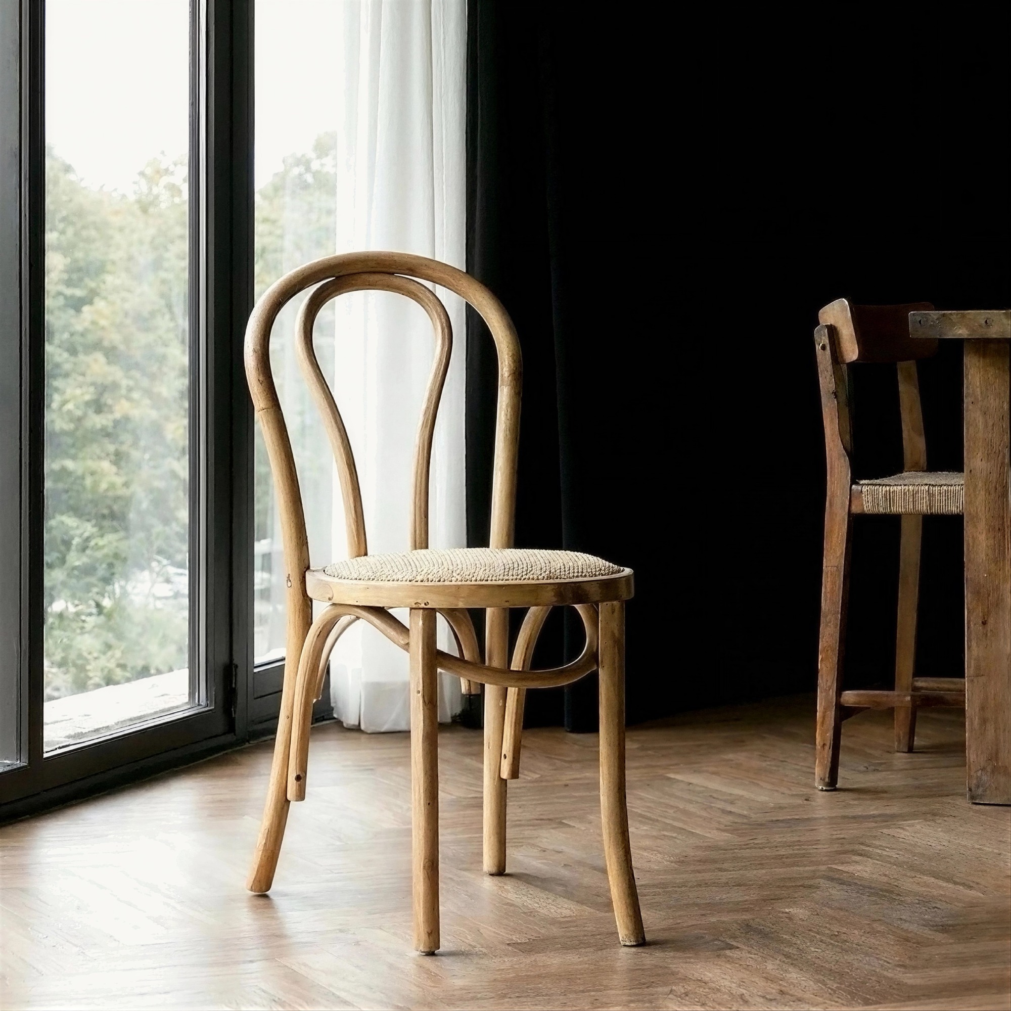 Krzesło 'Bistro' - Wicker/Naturalna