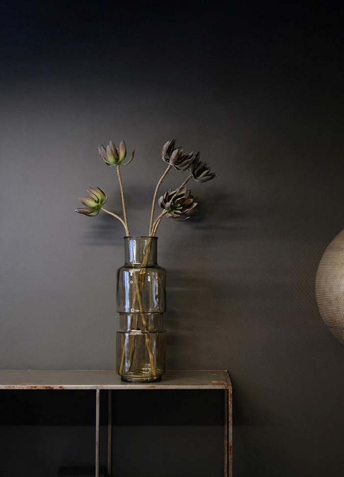 Wazon szklany 'Clooney' - Beżowy