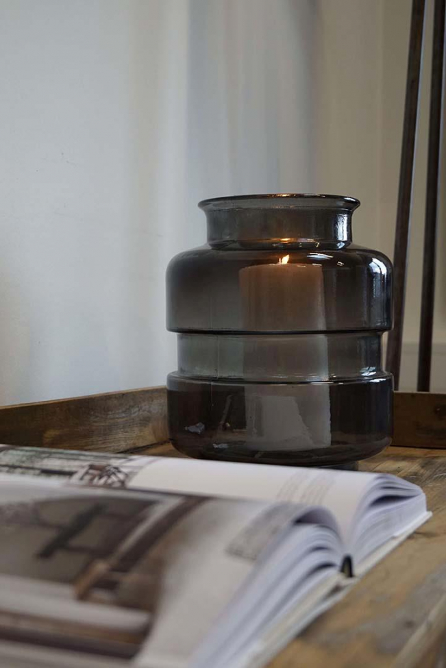 Wazon szklany 'Noel' - Szary