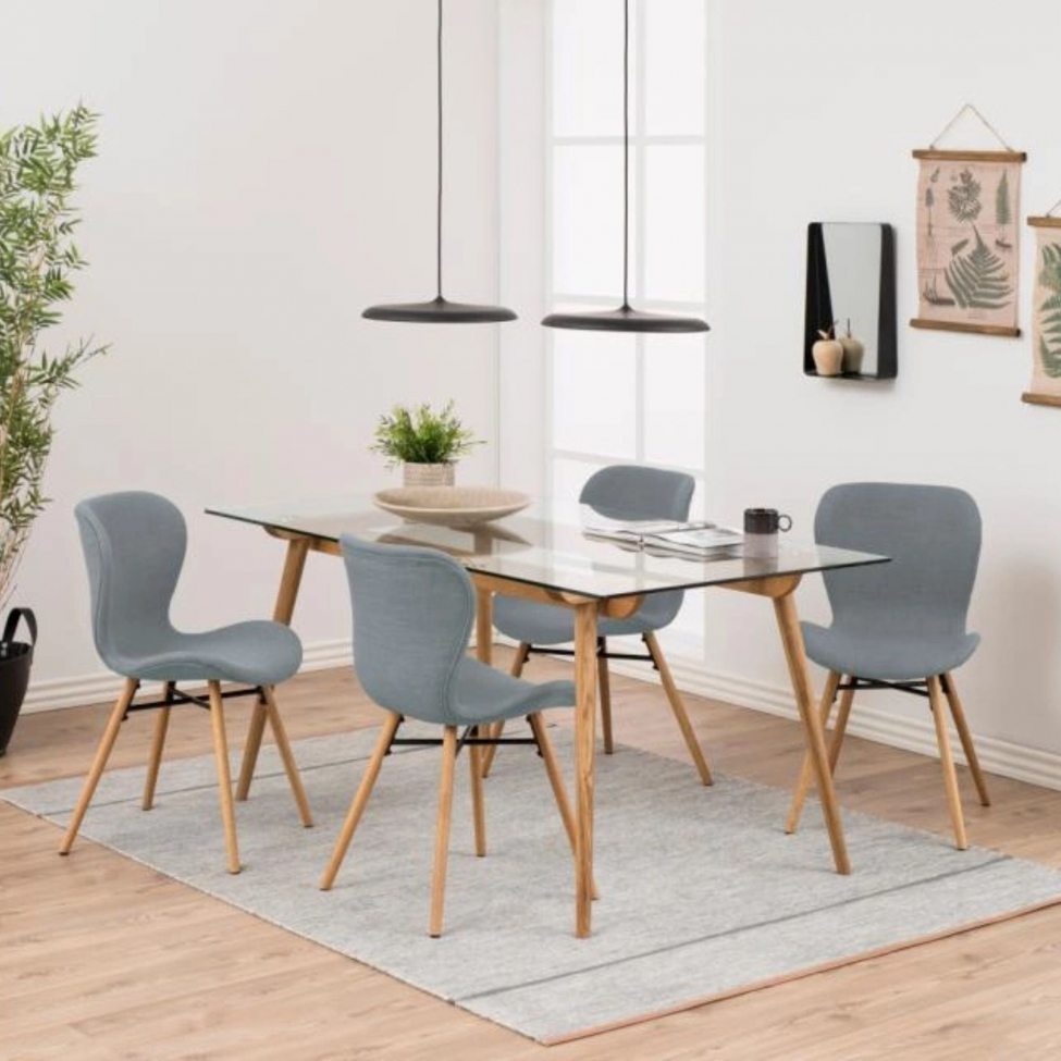 Krzesło 'B&ouml;da' - Szary/Naturalny