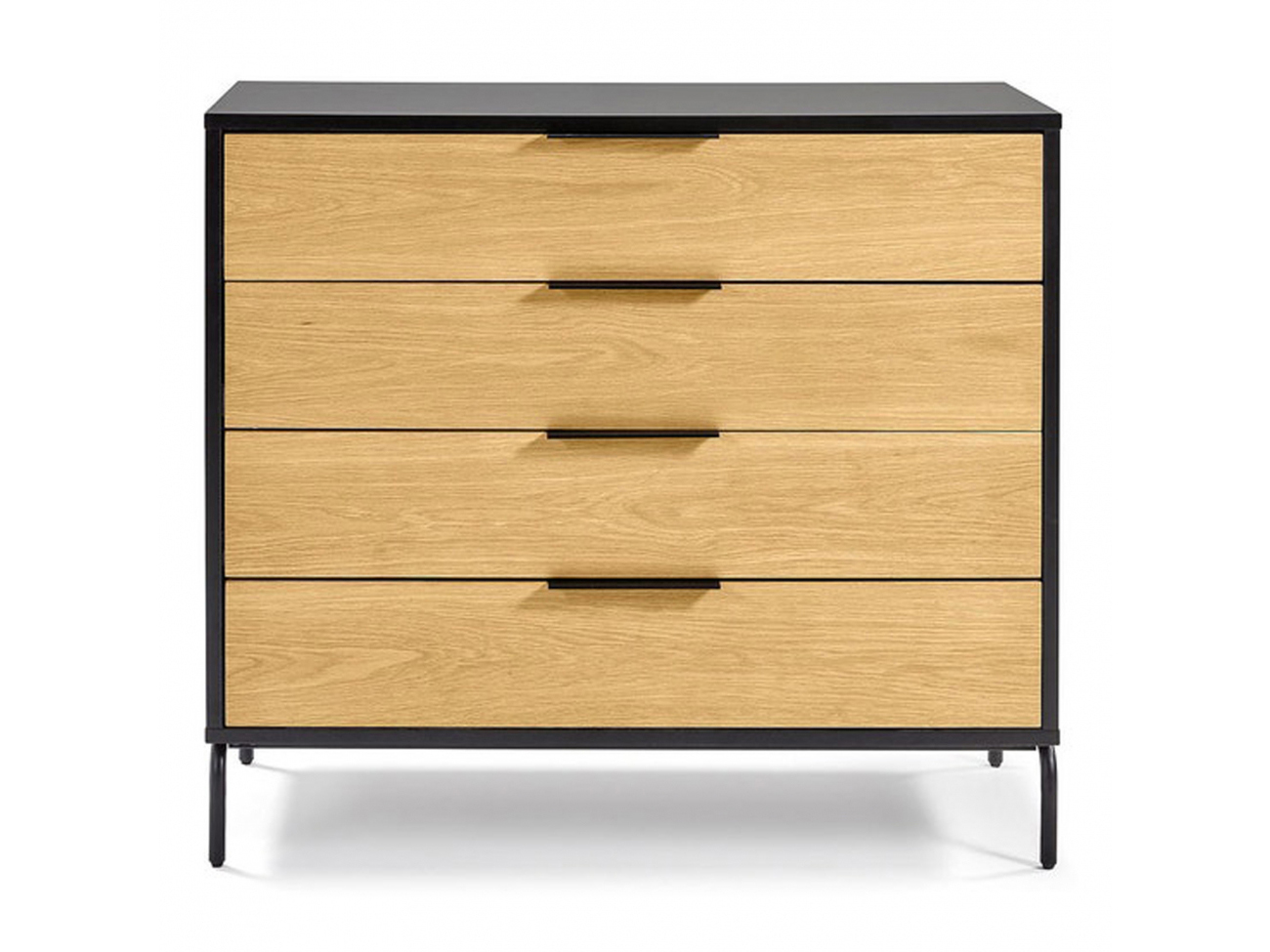 Komoda 'Koln' - Dąb/Czarny
