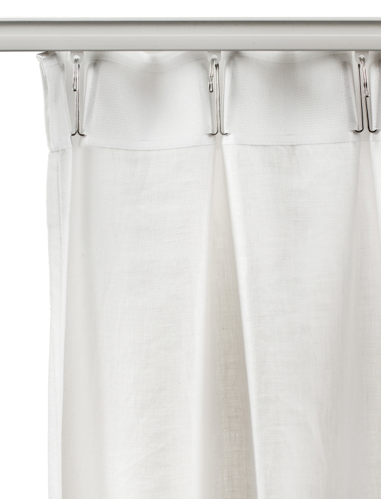 Firanka z taśmą marszczącą 'Dalsland' 145x250 - Szara