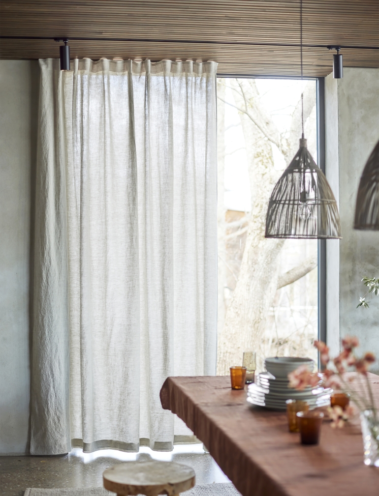 Firanka 'Sunrise' 140x250 - Naturalny