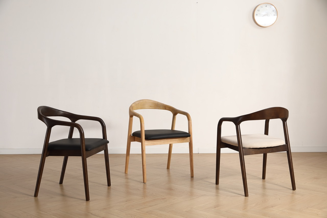 Krzesło z podłokietnikami 'Aspa' - Ciemnobrązowe/Beżowe