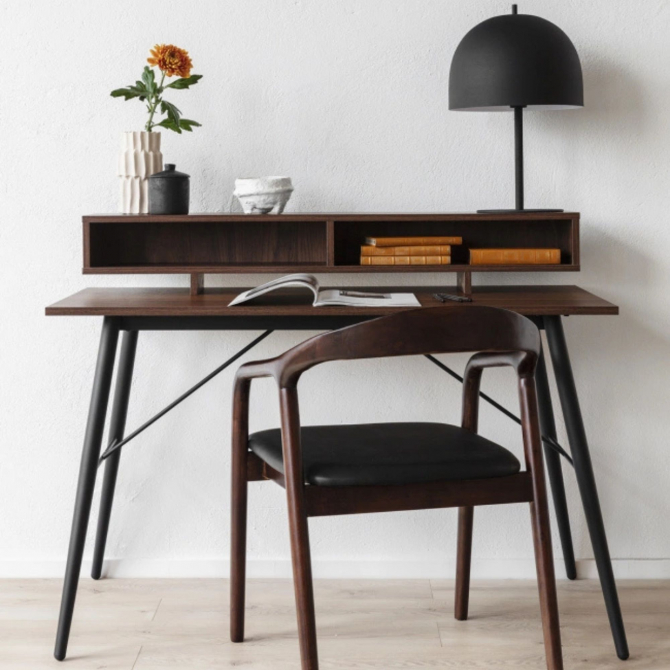 Krzesło z podłokietnikami 'Aspa' - Ciemnobrązowe