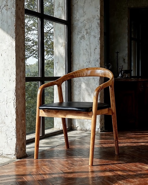 Krzesło z podłokietnikami 'Aspa' - Naturalne