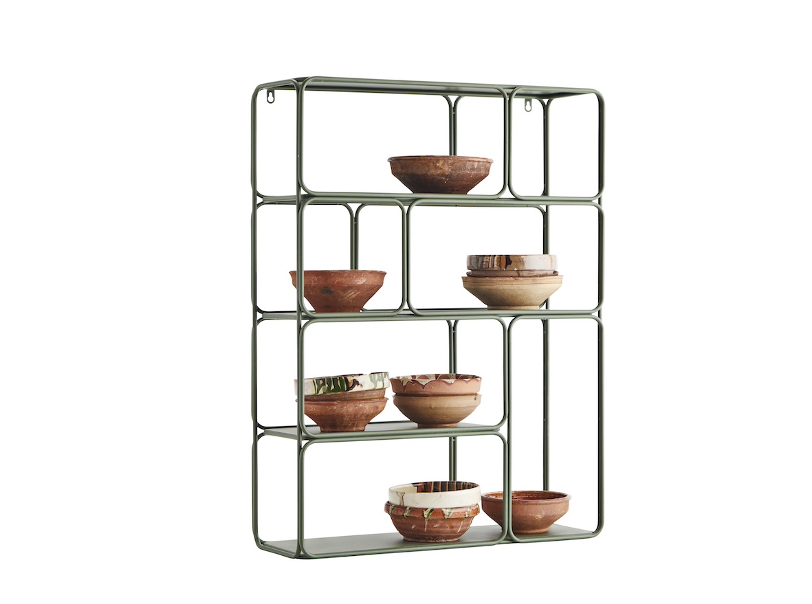 Półka ścienna 'Iron' - Zielona