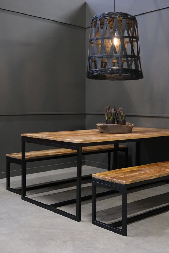 Stół jadalny 'Ronaldo' 200x100cm - Drewno