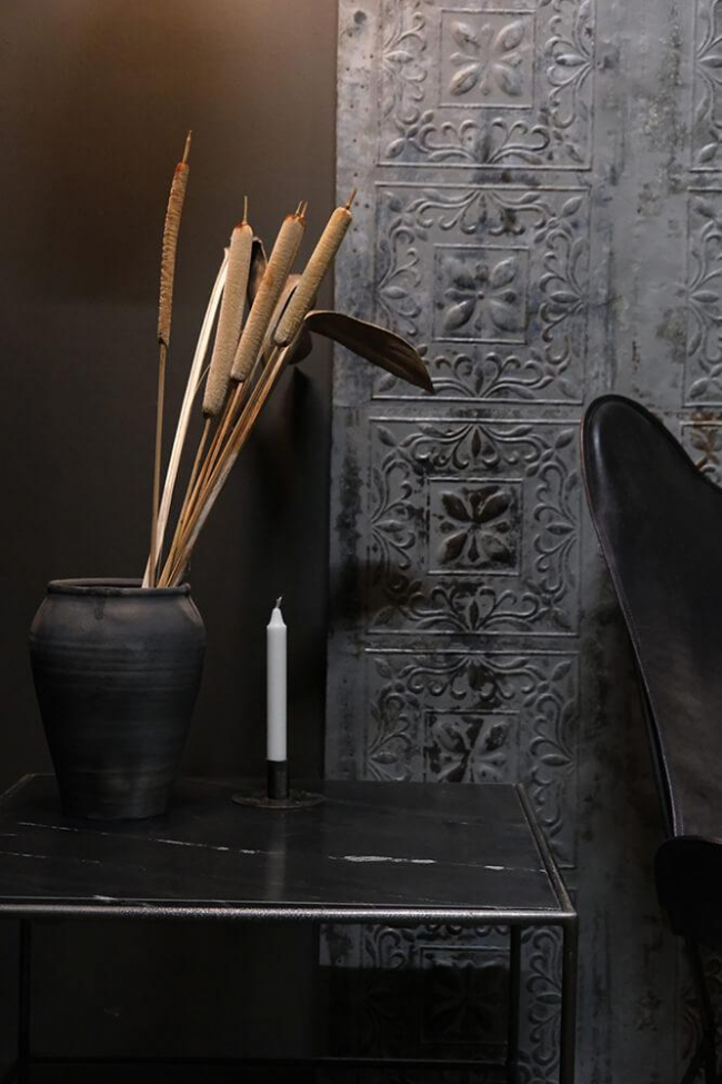 Stół kawowy 'Jamie' - Żelazo/Czarny