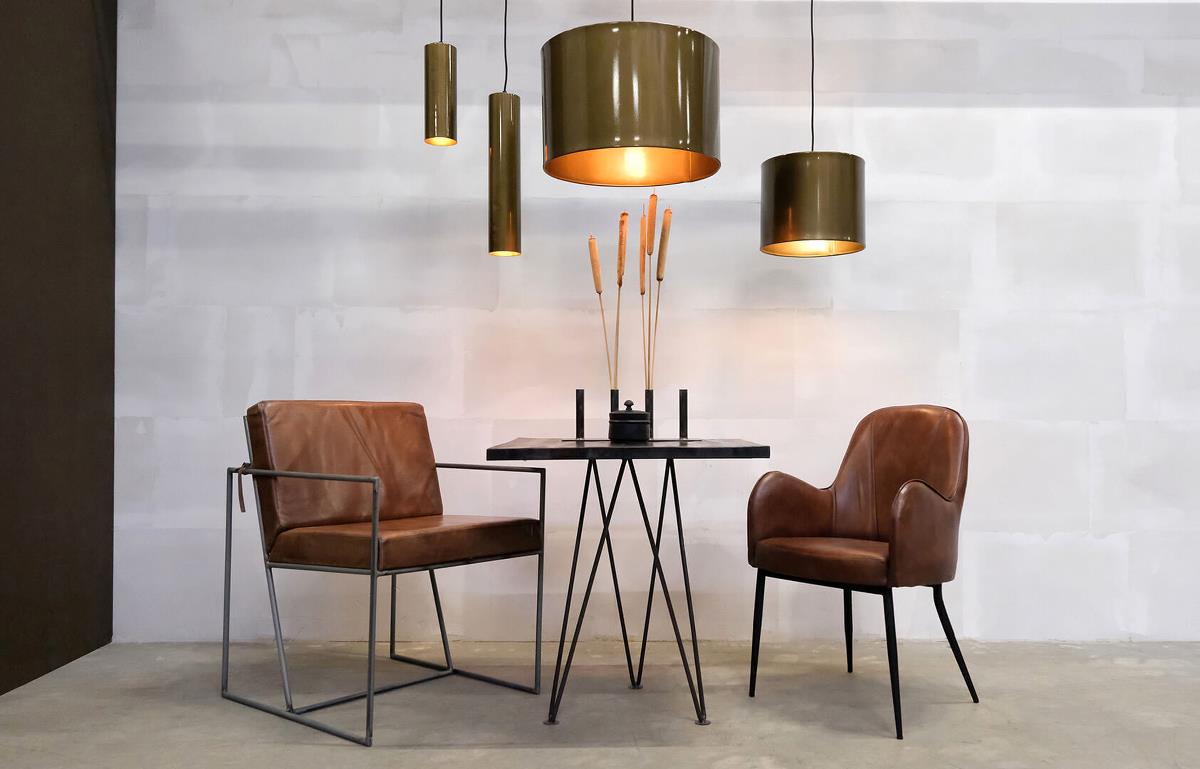 Lampa sufitowa 'Jonah' Cylinder S - Mosiądz antyczny