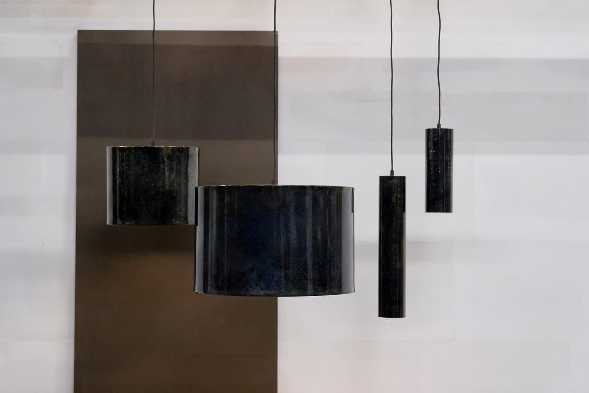 Lampa sufitowa 'Jonah' Cylinder L - Granatowy