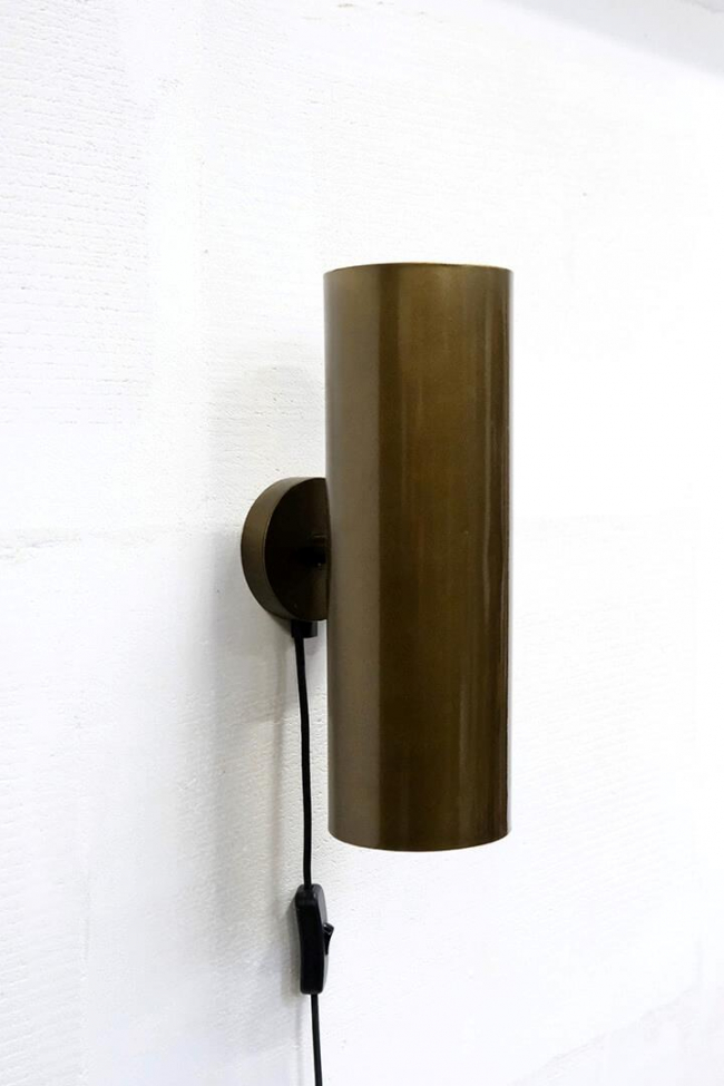 Lampa ścienna 'Jonah' - Mosiądz antyczny