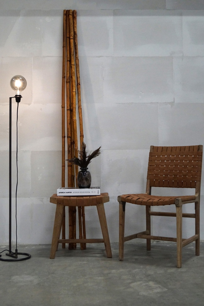 Stołek 'James' - Brązowy