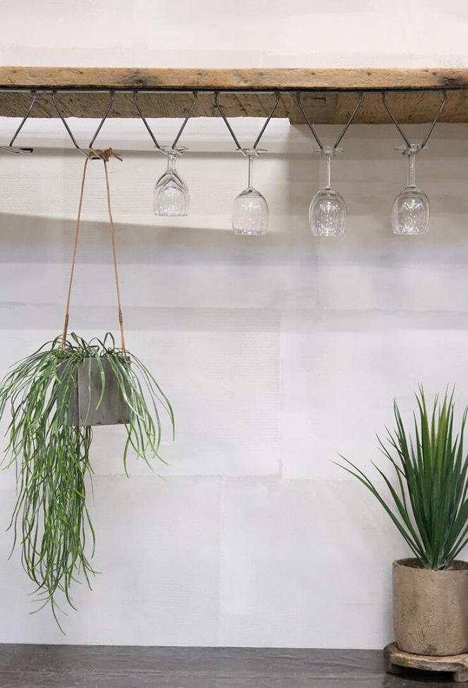 Doniczka ampelowa 'Sikasso' - Skóra