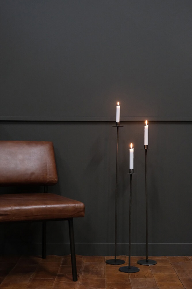 Świecznik 'Dean' M - Żelazo