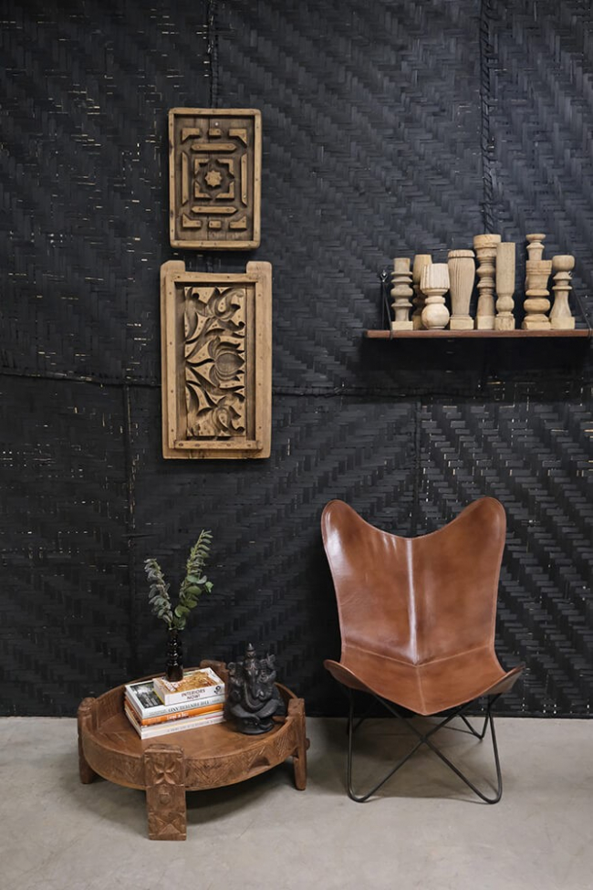 Fotel Vintage - Skóra/Żelazo