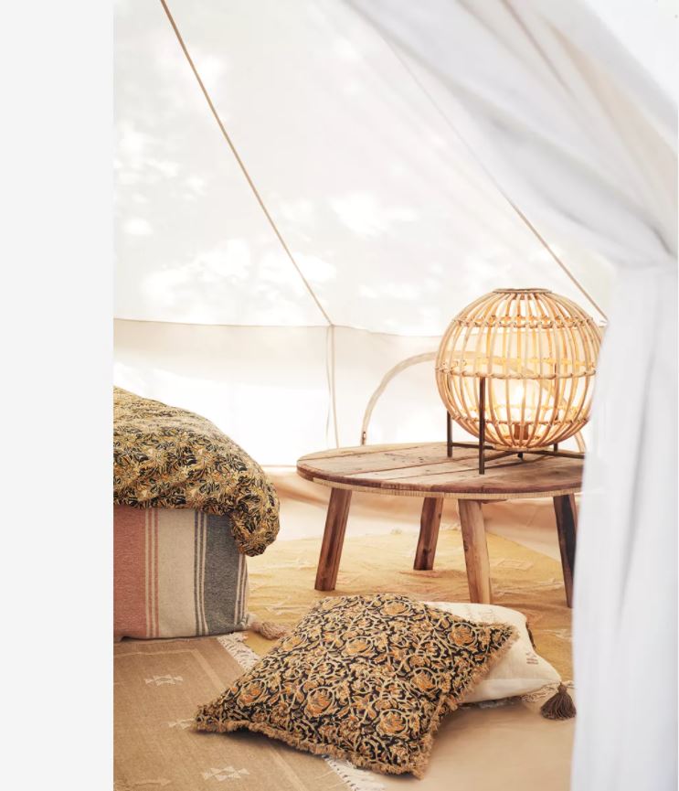 Stolik boczny 'Wooden' - Naturalny