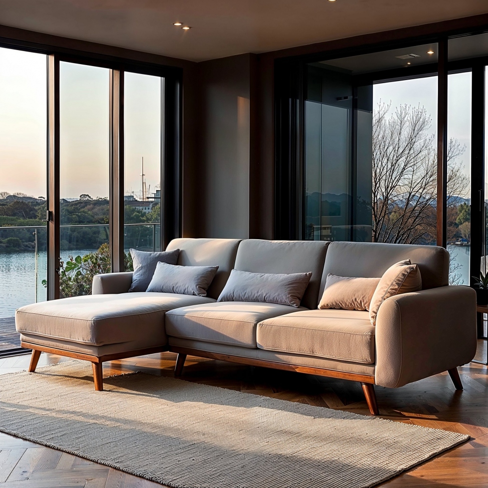 Sofa z funkcją spania 'Texas' - Jasnoszary