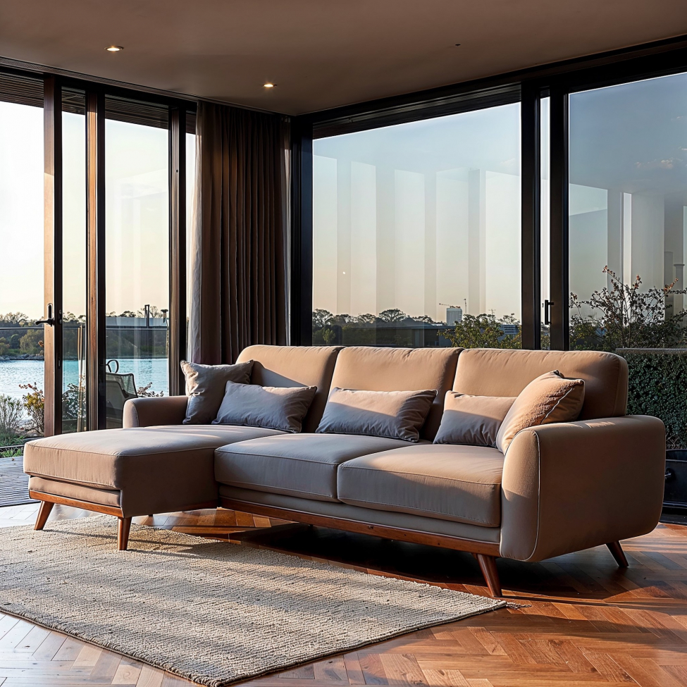 Sofa z funkcją spania 'Texas' - Jasnoszary